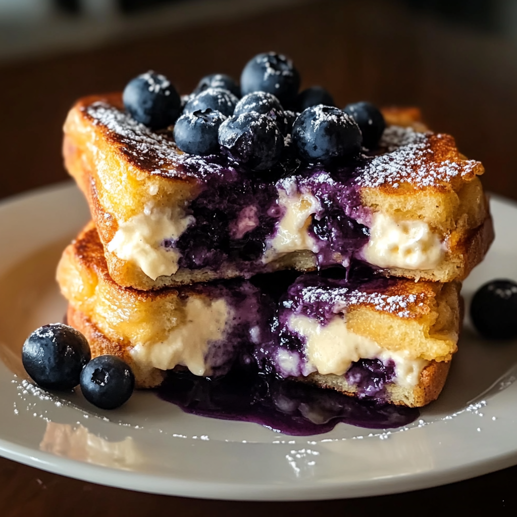 Blueberry Cheesecake Stuffed French Toast