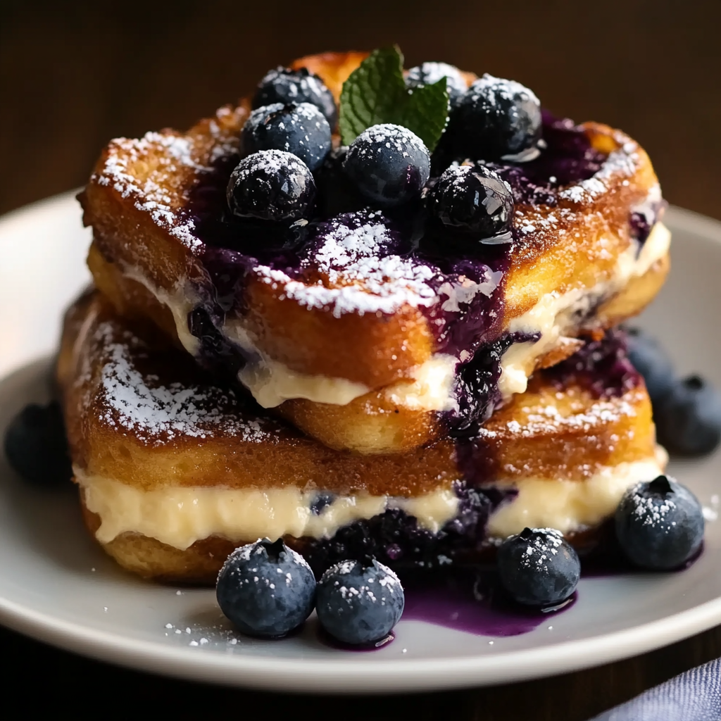 Blueberry Cheesecake Stuffed French Toast