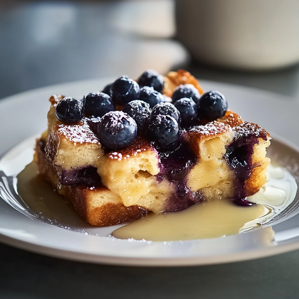 Blueberry Lemon French Toast Casserole