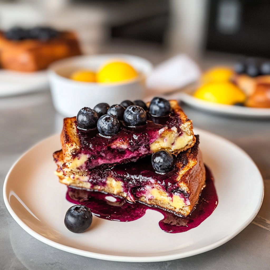 Blueberry Stuffed French Toast