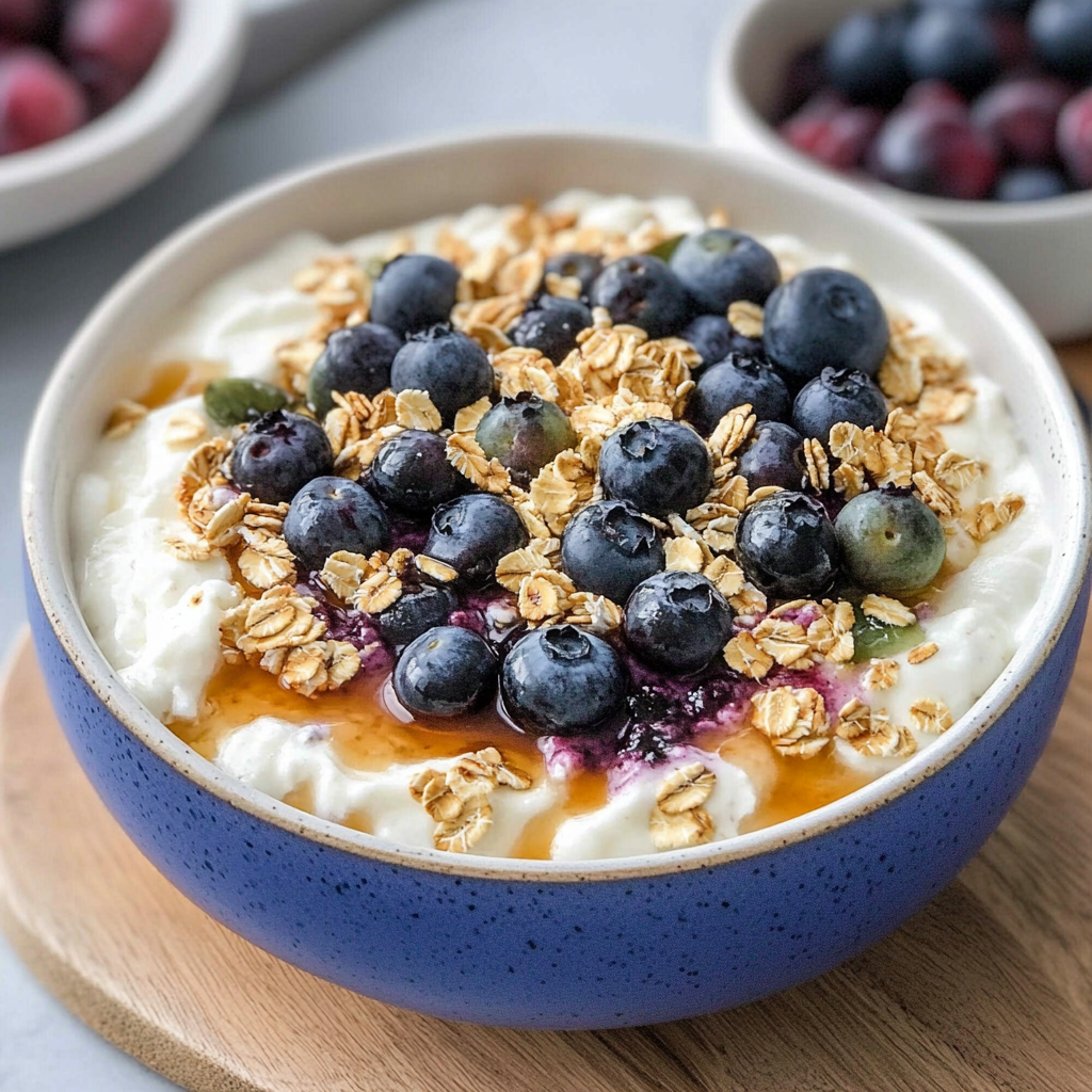 Blueberry & Muesli Cottage Cheese Bowl