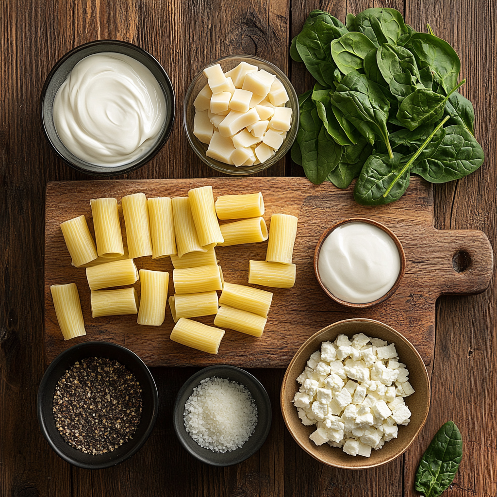 Boursin Cheese Rigatoni ingredients