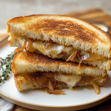 Caramelized Onion Apple Grilled Cheese Sandwich 1