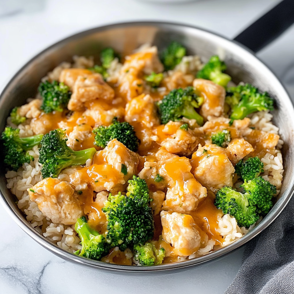 Cheesy Chicken Broccoli and Rice 1