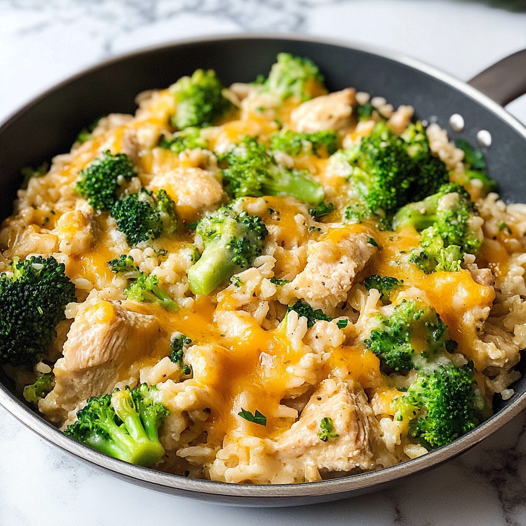 Cheesy Chicken Broccoli and Rice