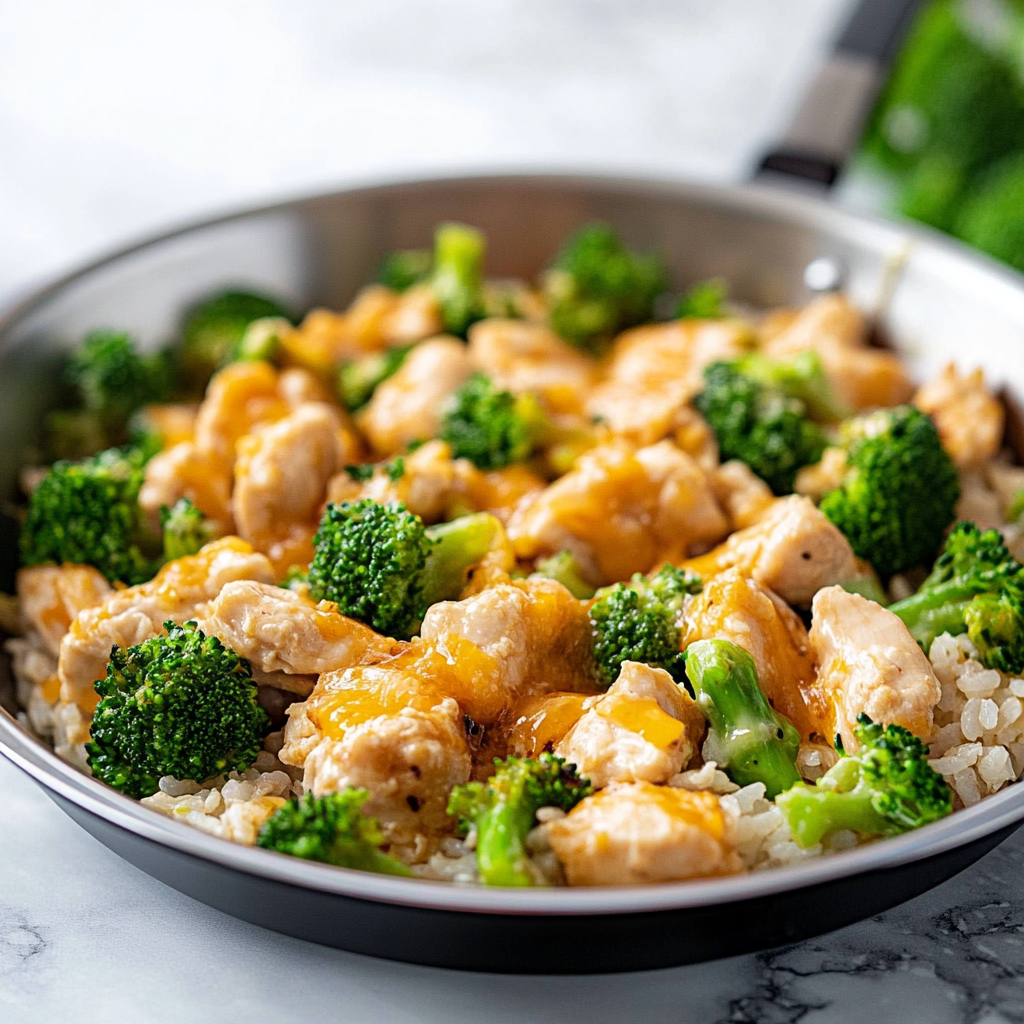 Cheesy Chicken Broccoli and Rice