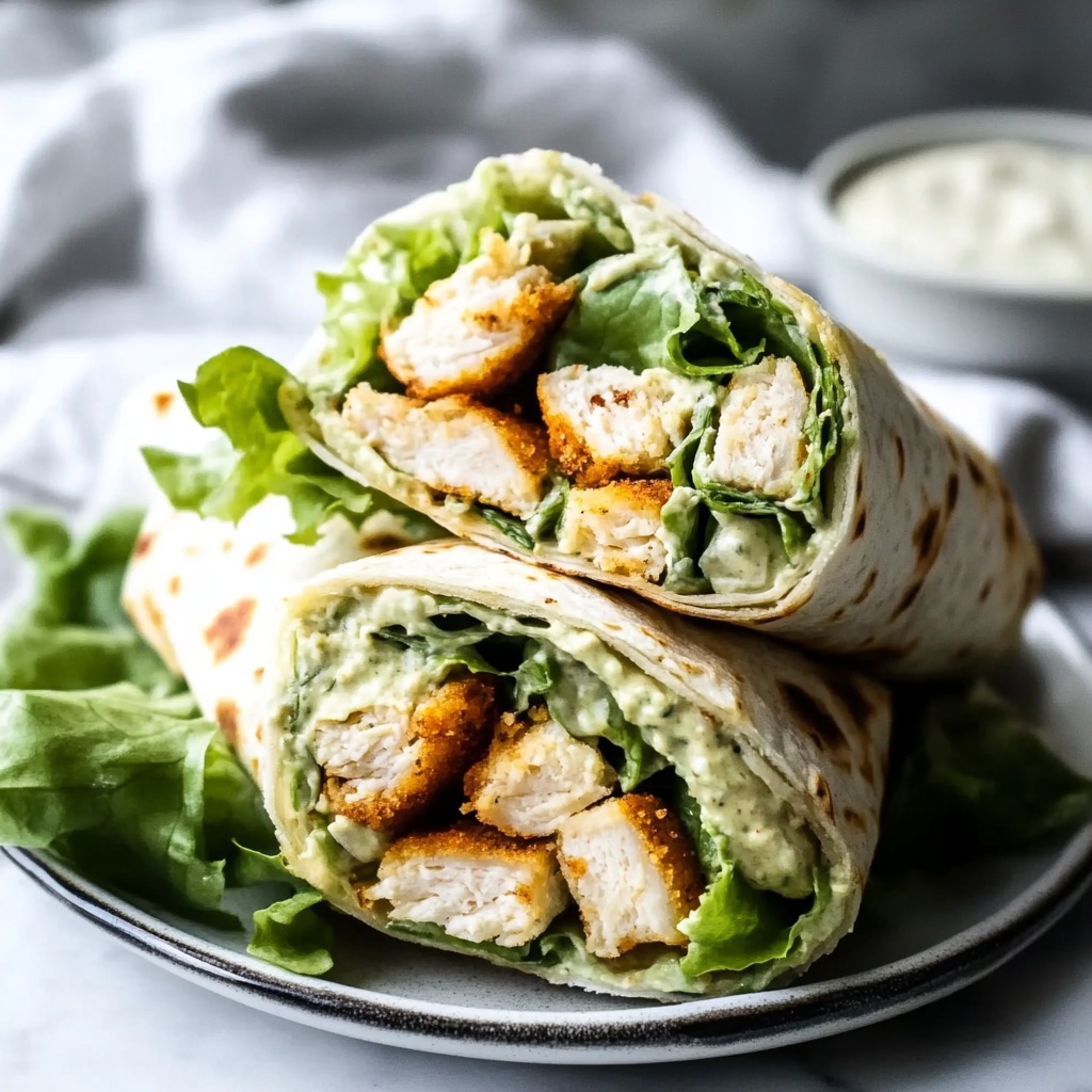 Chicken Caesar Wraps