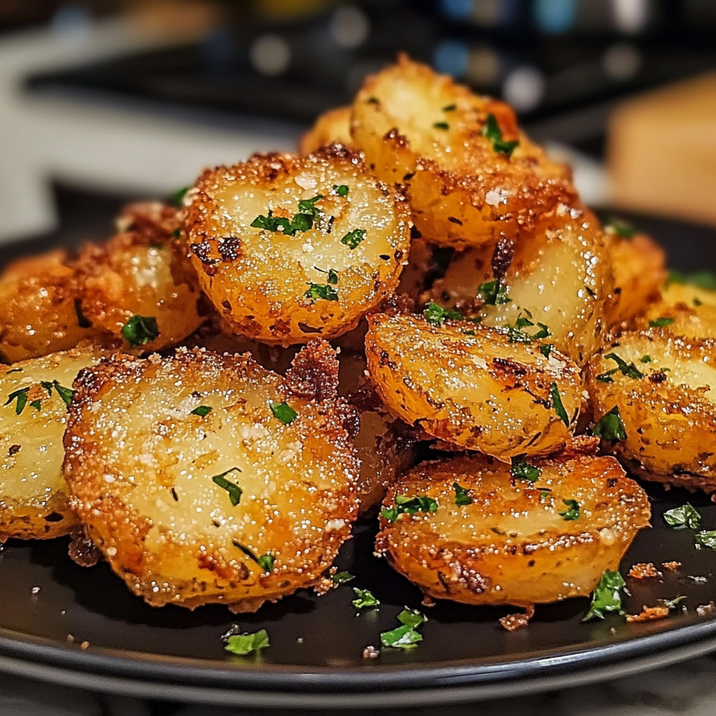 Crispy Garlic Butter Potatoes