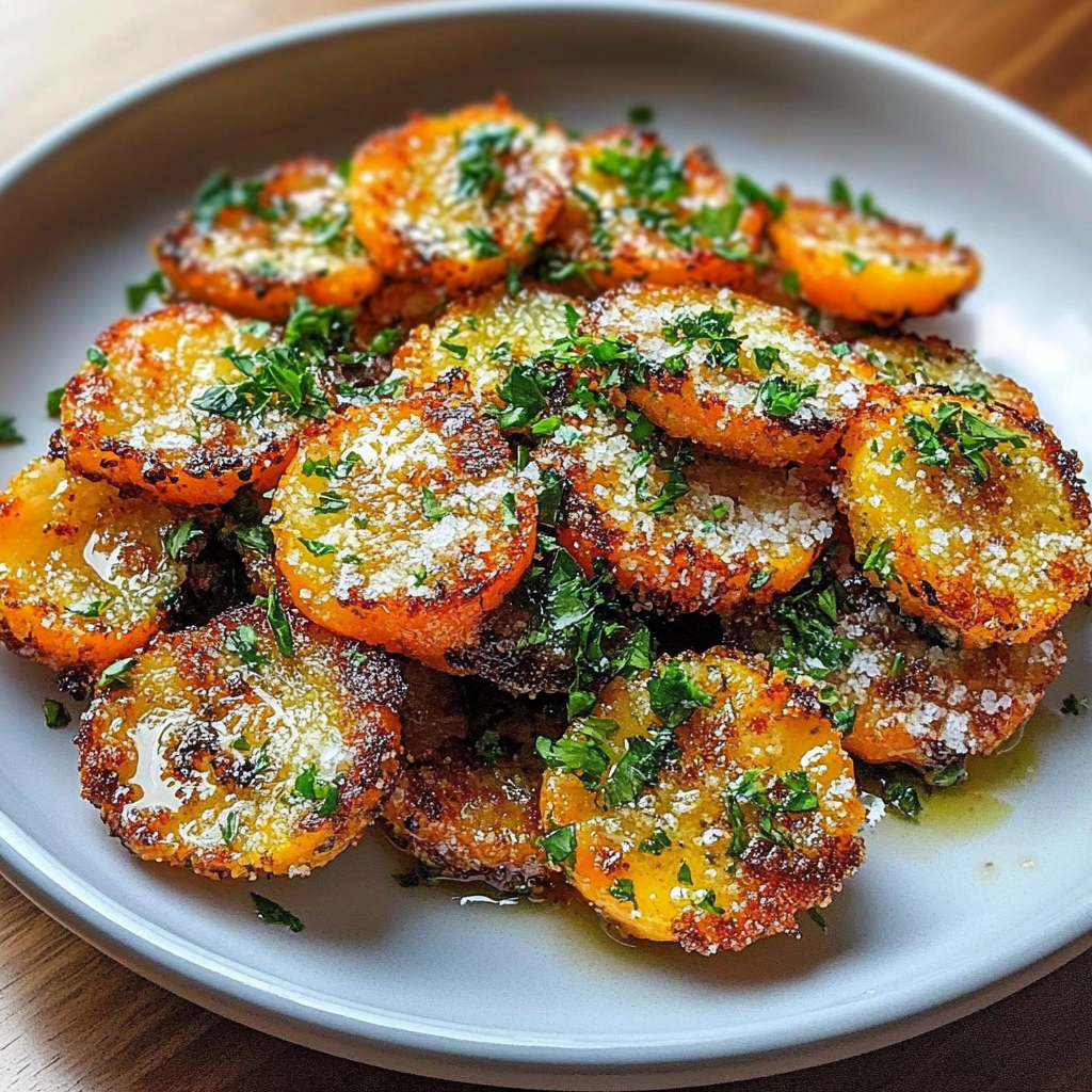 Crispy Smashed Carrots Garlic 1