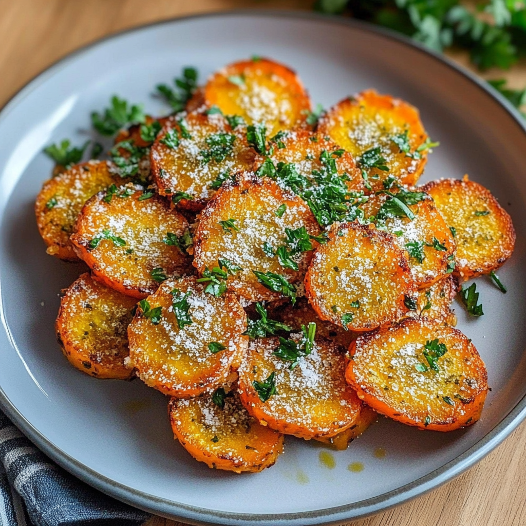 Crispy Smashed Carrots Garlic