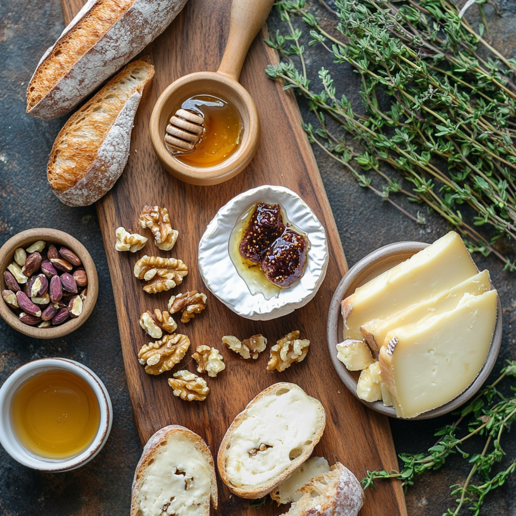 Fig & Brie Crostini ingredients