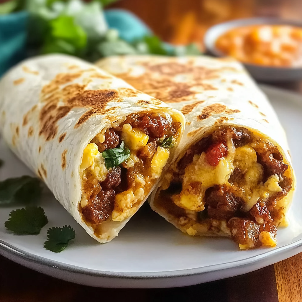 Freezer Breakfast Burritos