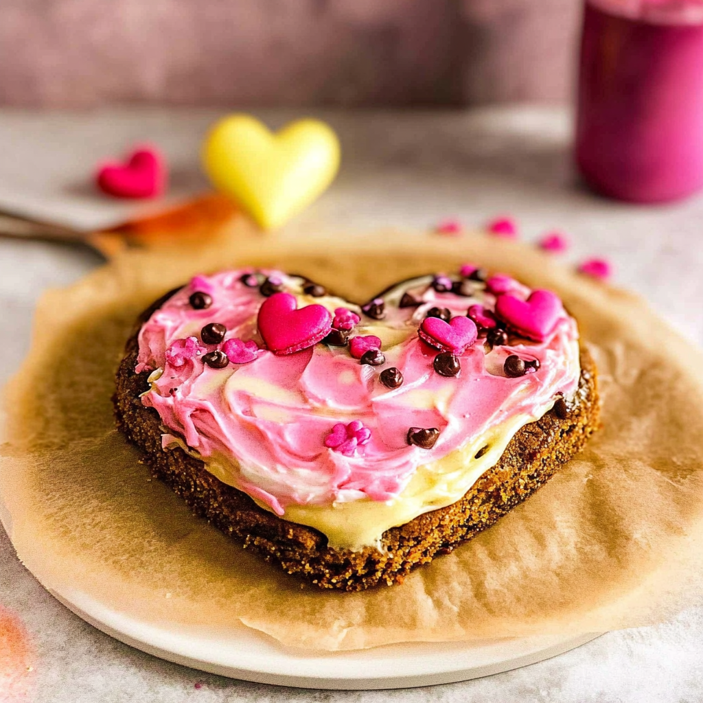 Giant Valentines Heart Cookie 1