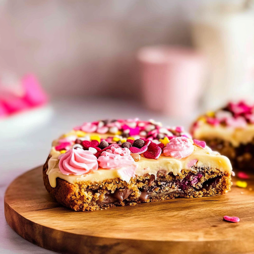 Giant Valentine’s Heart Cookie