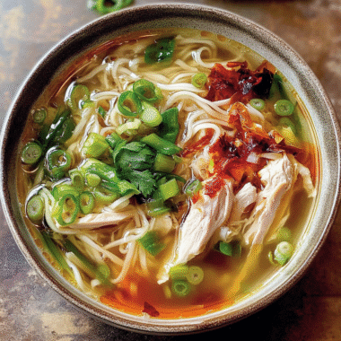 Ginger Garlic Chicken Noodle Soup 1