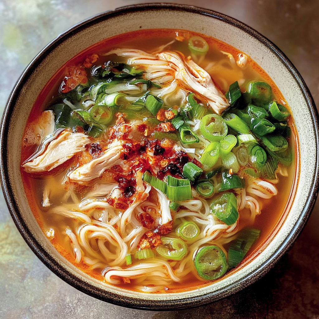 Ginger Garlic Chicken Noodle Soup
