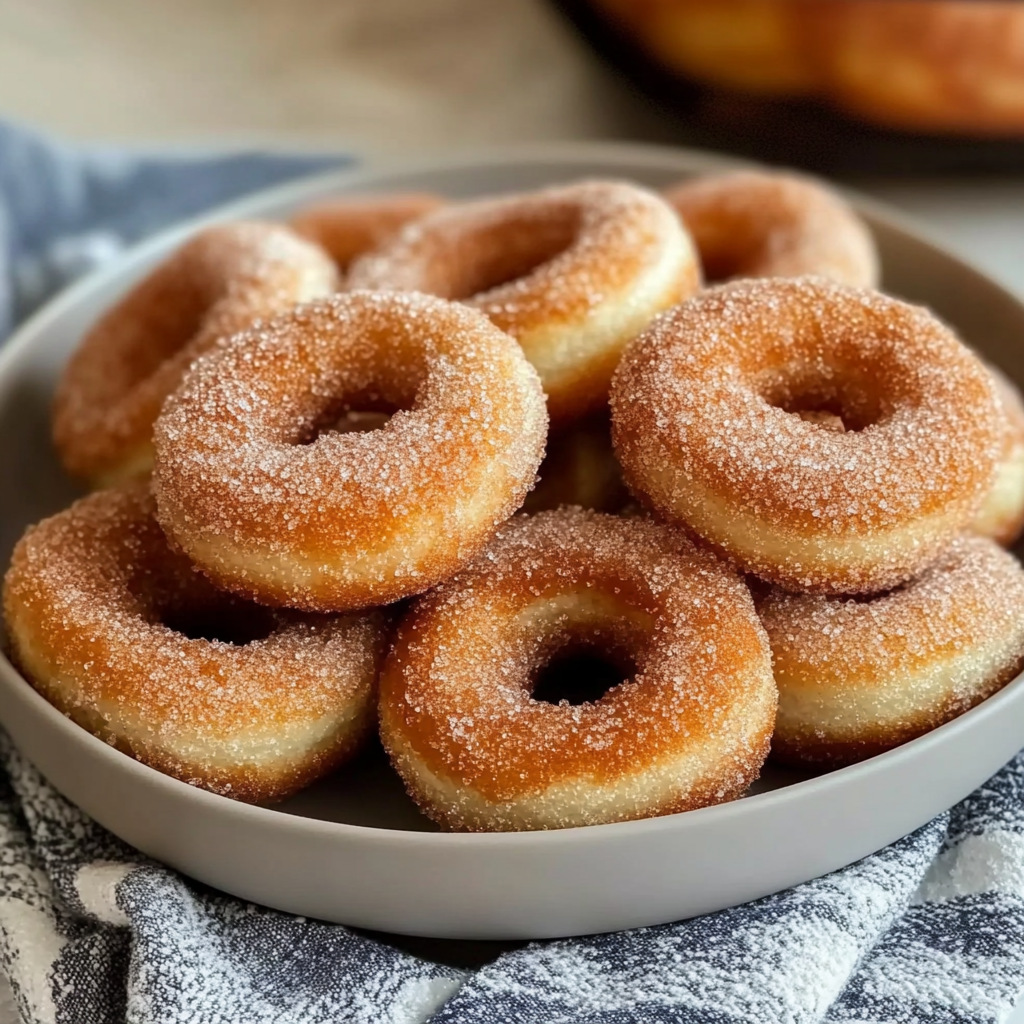 Greek Yogurt Donuts with Cinnamon Sugar 1