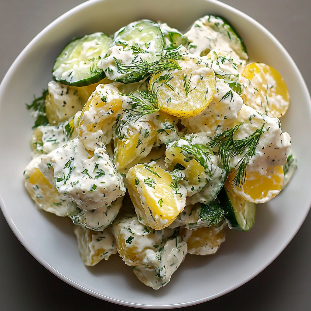 Greek Yogurt Potato Salad with Cucumbers 1