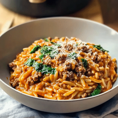 Ground Beef Orzo 1