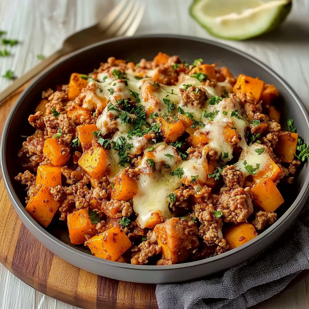 Ground Turkey and Sweet Potato Skillet 1