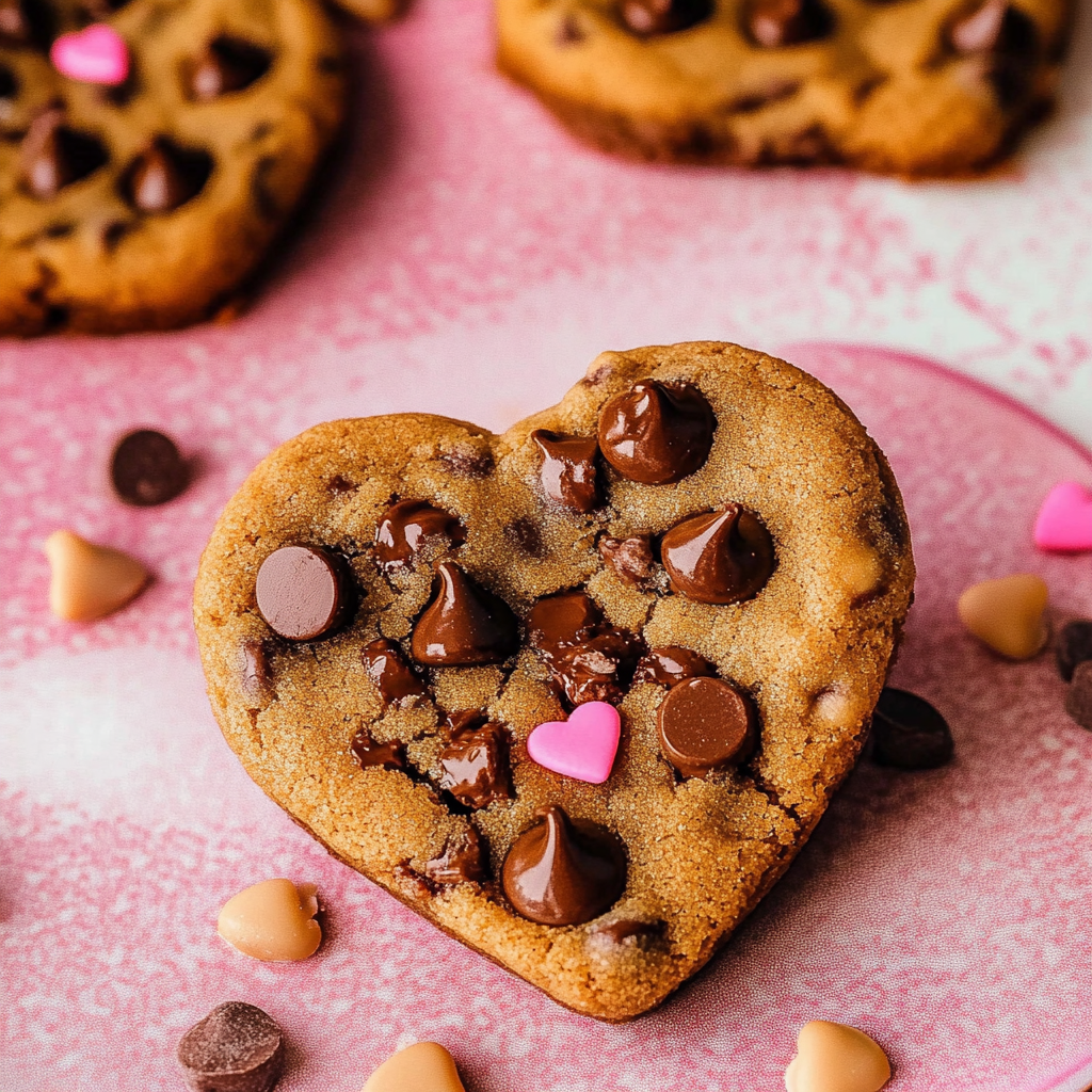 Heart Shaped Chocolate Chip Cookies 22 Heart Shaped Chocolate Chip Cookies