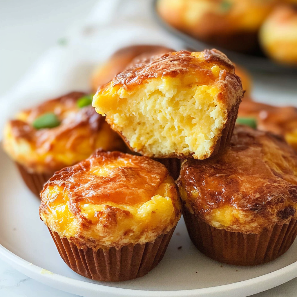 High Protein Cheese & Egg Muffins