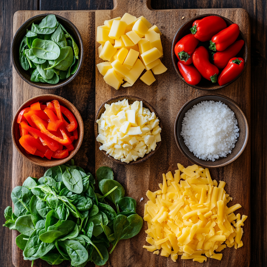 High Protein Cheese & Egg Muffins ingredients