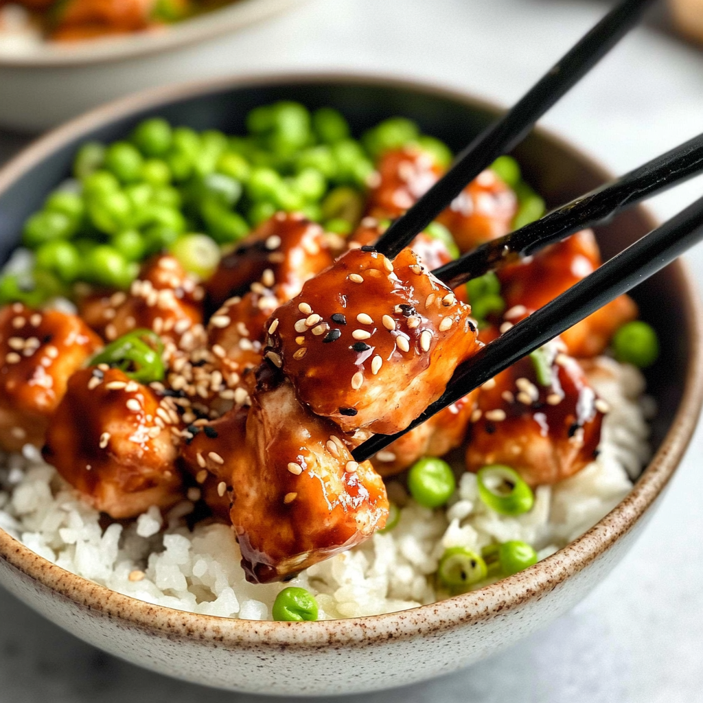 Honey Sriracha Salmon Bowls