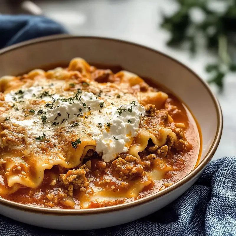 Lasagna Soup with Ricotta 1