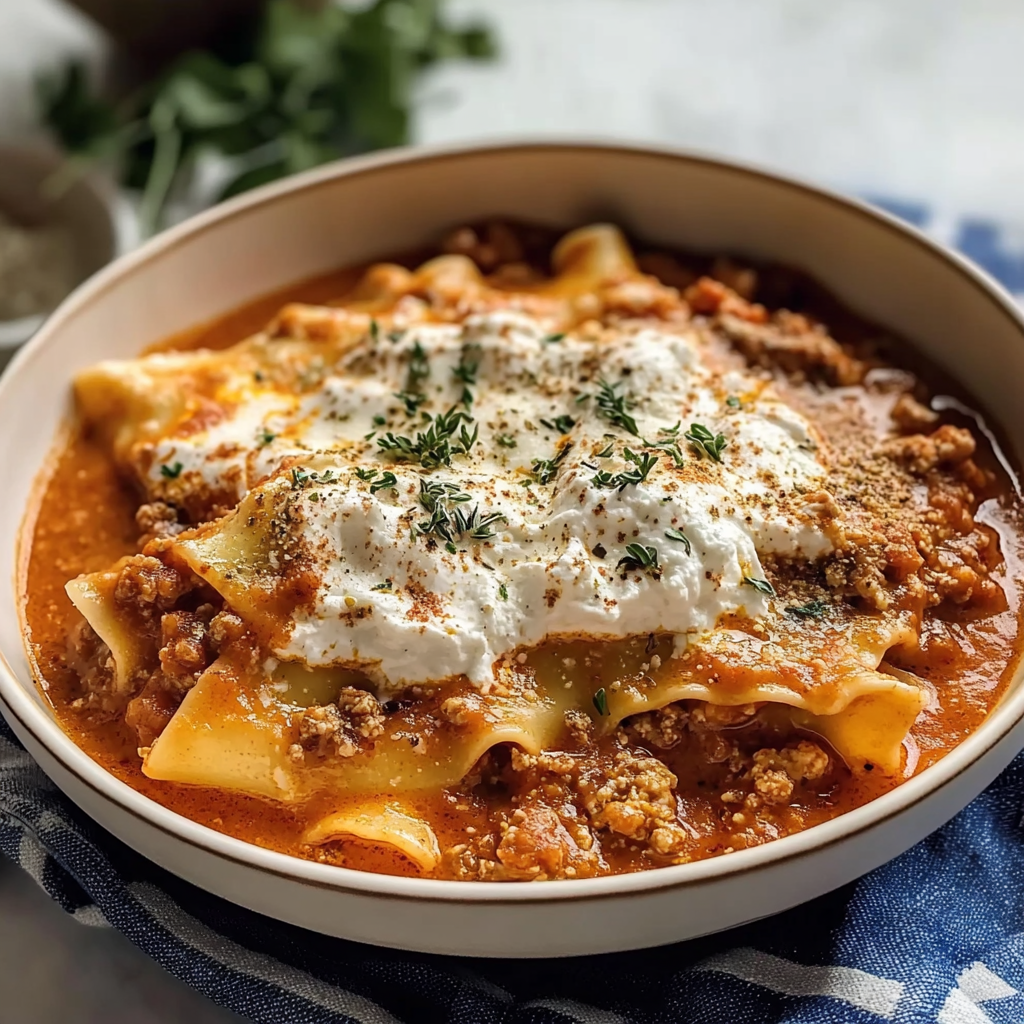 Lasagna Soup with Ricotta