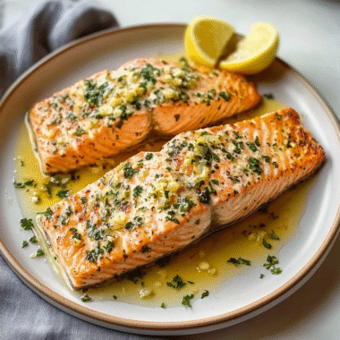Lemon Garlic Butter Salmon 1