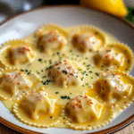 Lobster Ravioli in Lemon Butter Sauce 1
