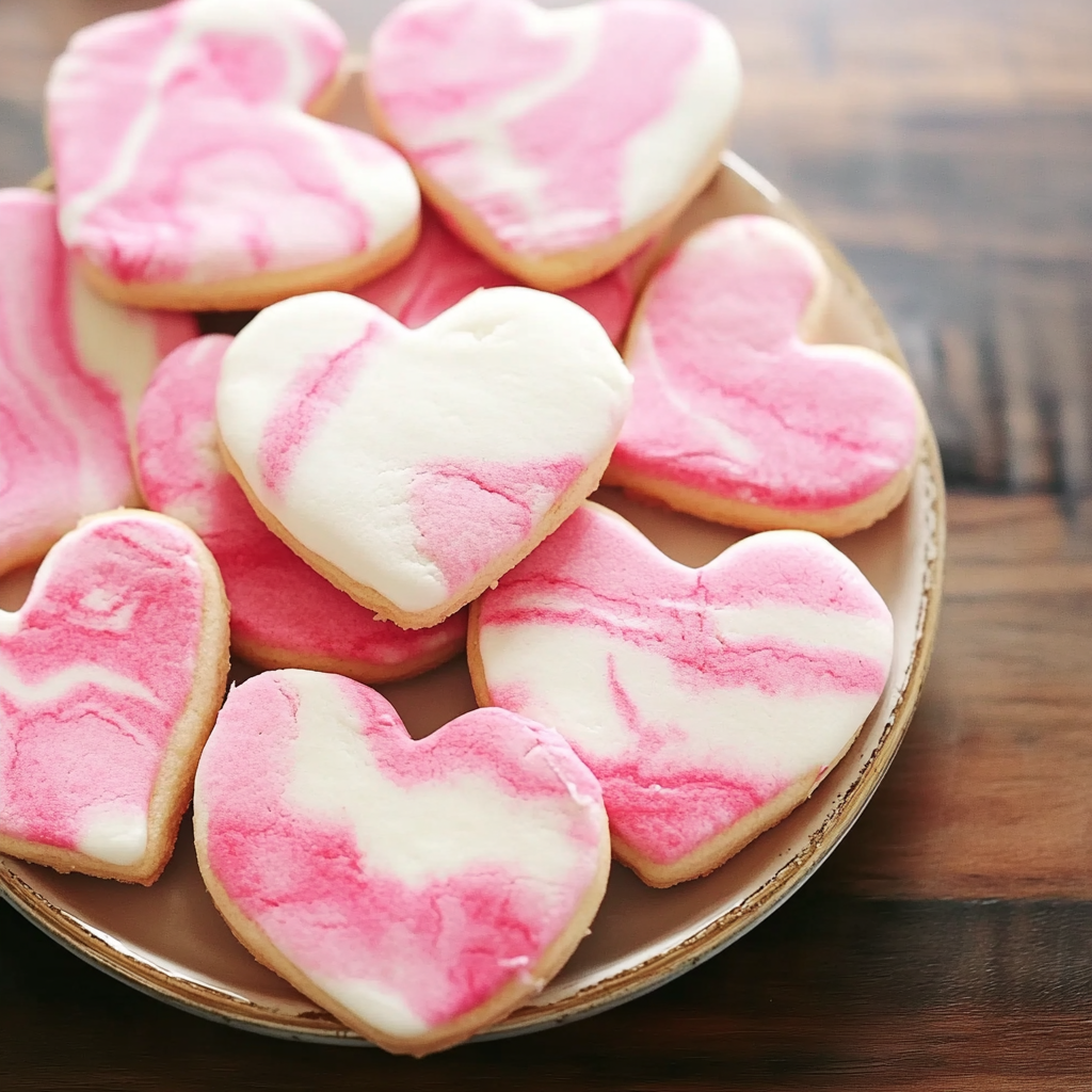 Marbled Pink Valentine’s Day Sugar Cookies 23 Marbled Pink Valentine’s Day Sugar Cookies