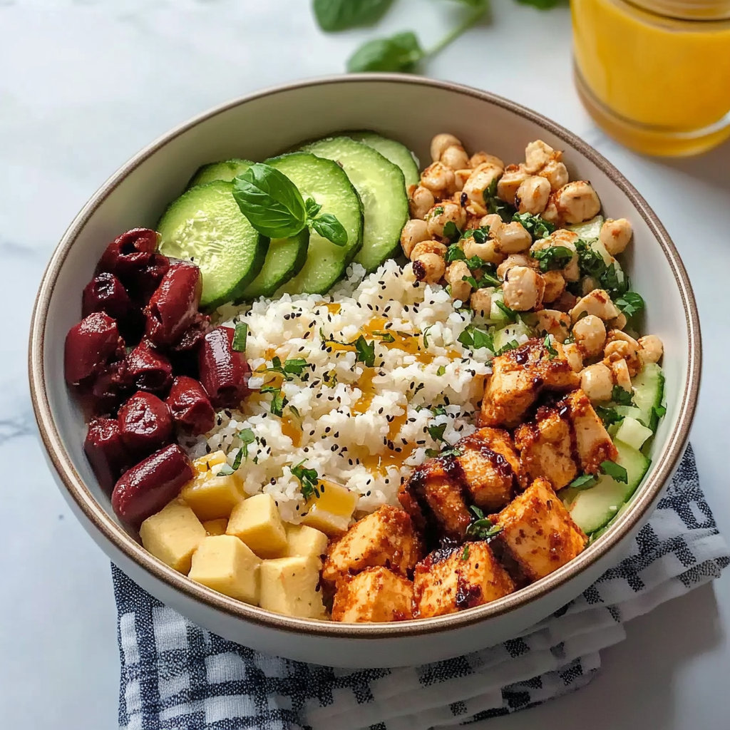Mediterranean Cauliflower Rice Bowl 1