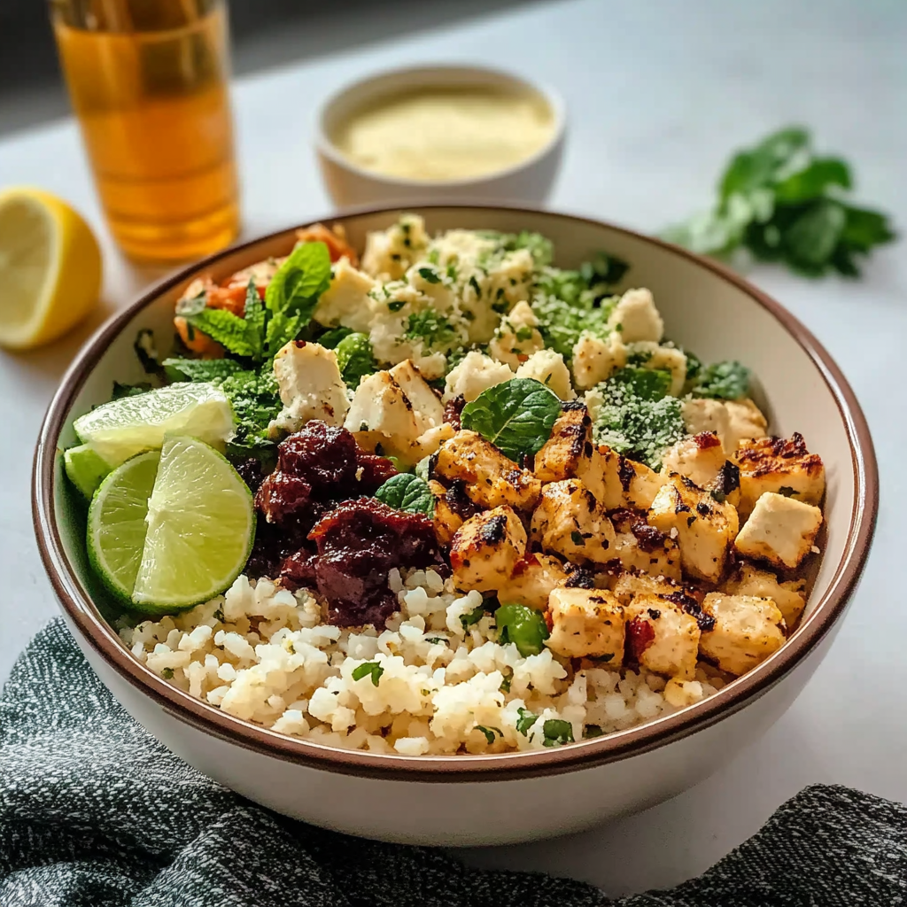 Mediterranean Cauliflower Rice Bowl