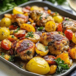 Mediterranean Sheet Pan Chicken Thighs 1