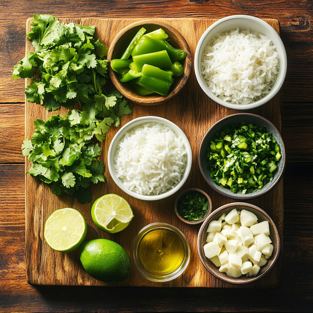 Mexican Green Rice ingredients