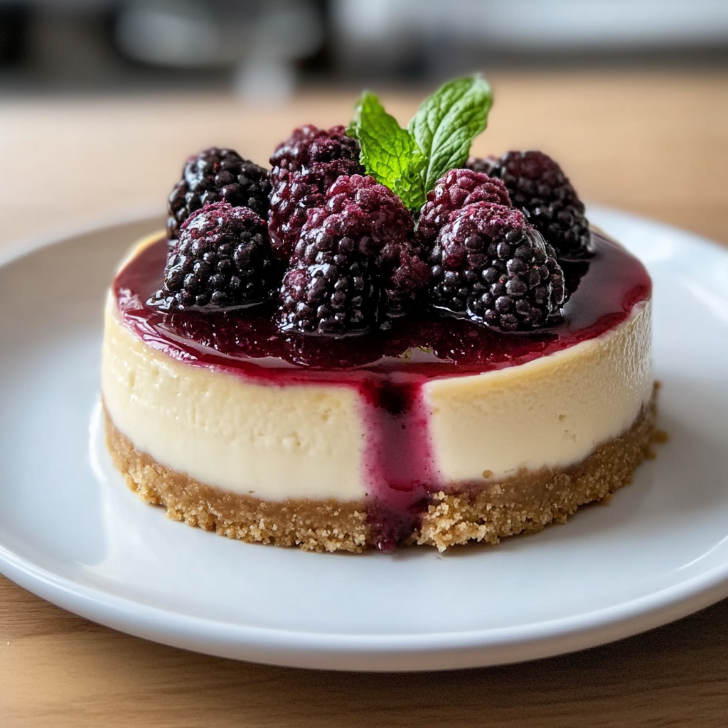 Mulberry & Earl Grey Cheesecake