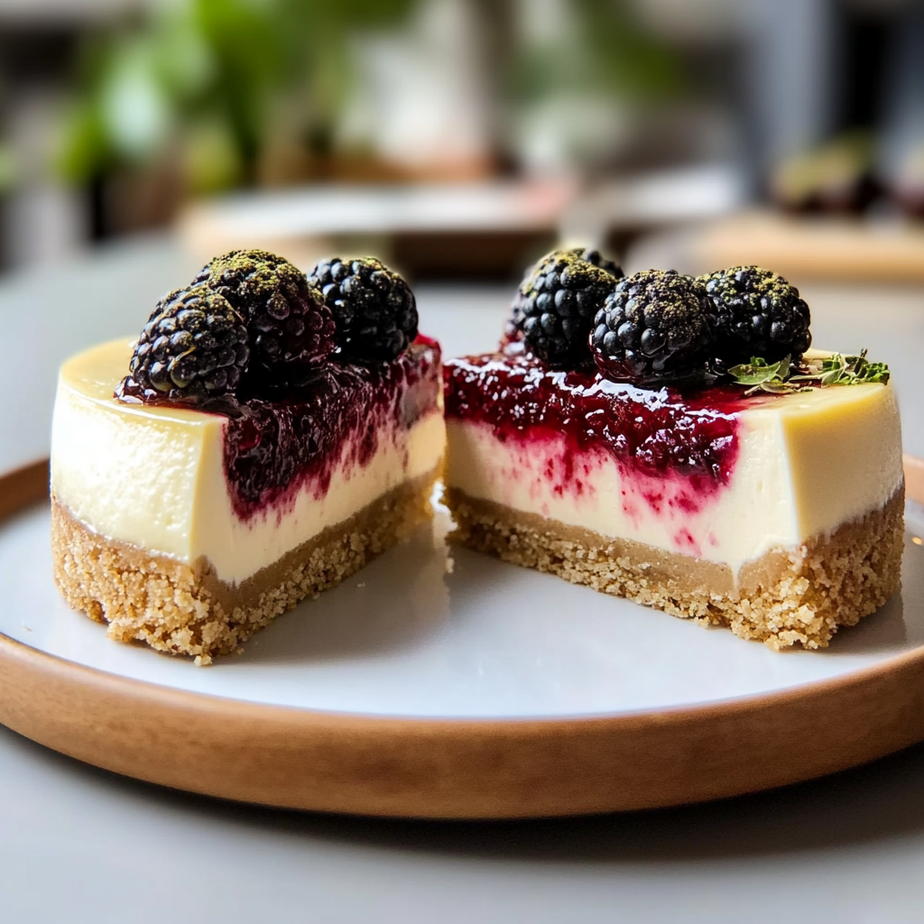 Mulberry & Earl Grey Cheesecake