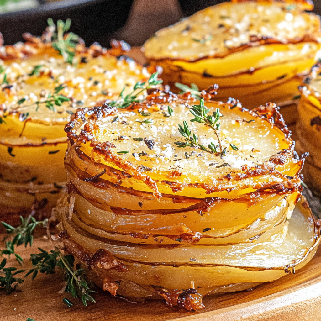 Parmesan Potato Stacks
