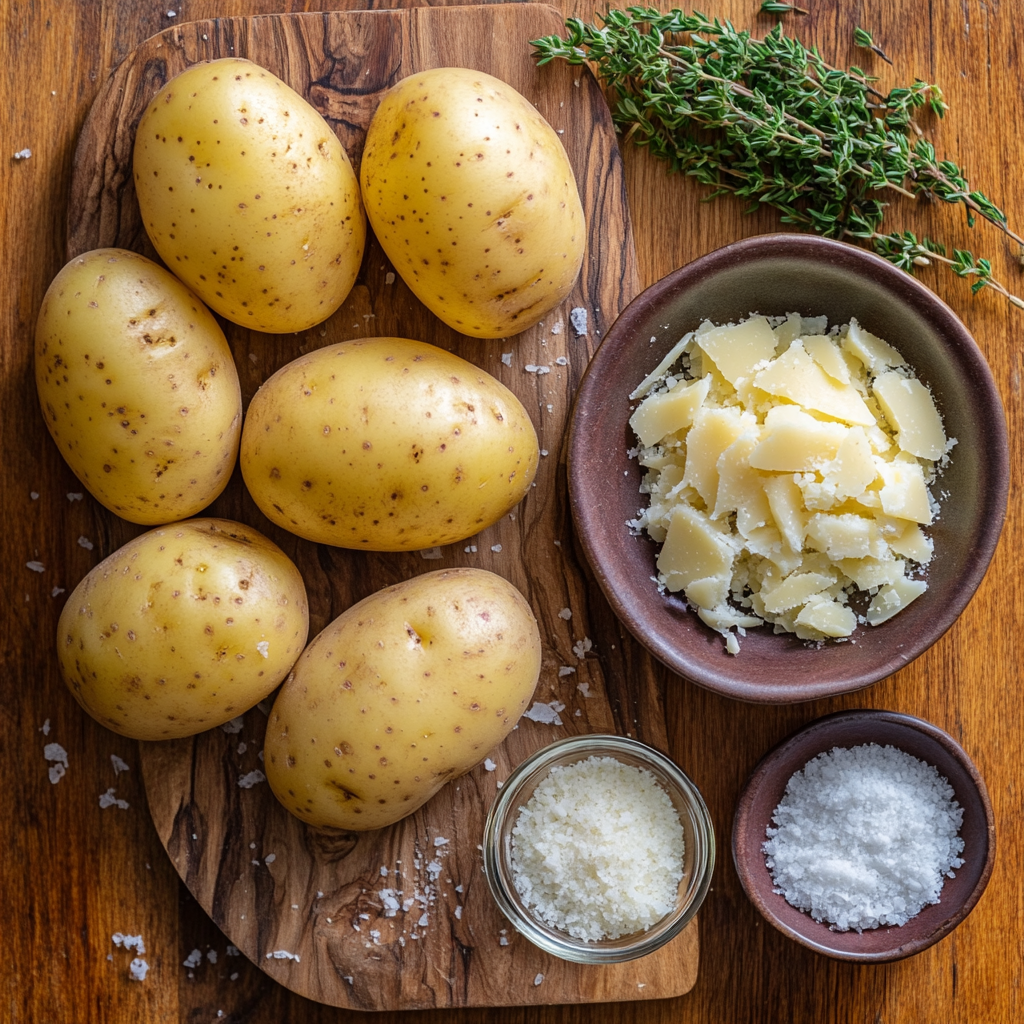Parmesan Potato Stacks ingredients
