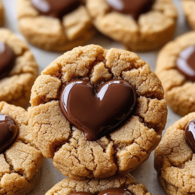 Peanut Butter Valentines Day Cookies 1