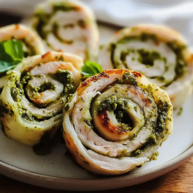 Pesto Turkey Pinwheels 1