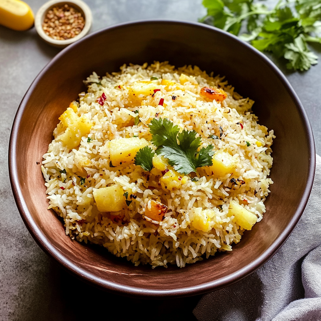 Pineapple Rice 22 Pineapple Rice