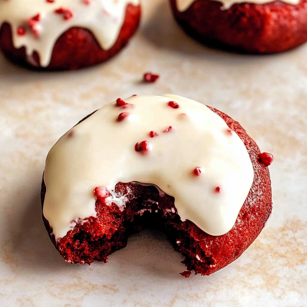 Red Velvet Donuts 24 Red Velvet Donuts