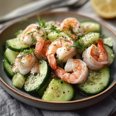 Refreshing Cucumber Shrimp Salad 1