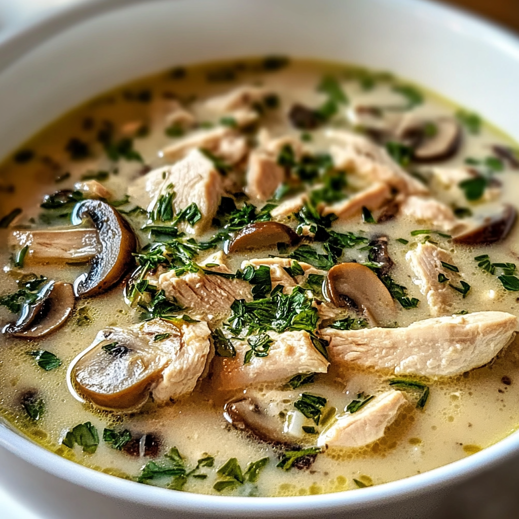 Rotisserie Chicken Mushroom Soup