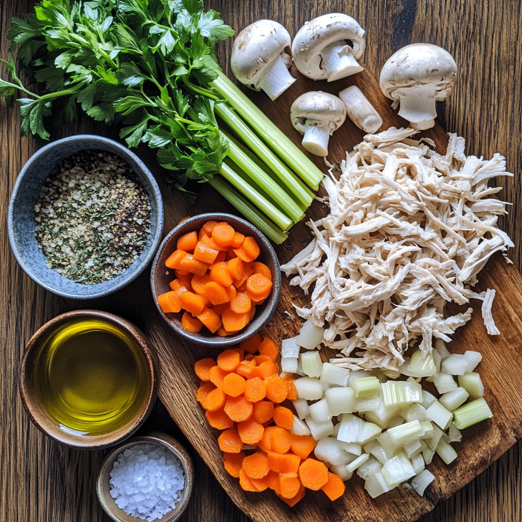 Rotisserie Chicken Mushroom Soup ingredients