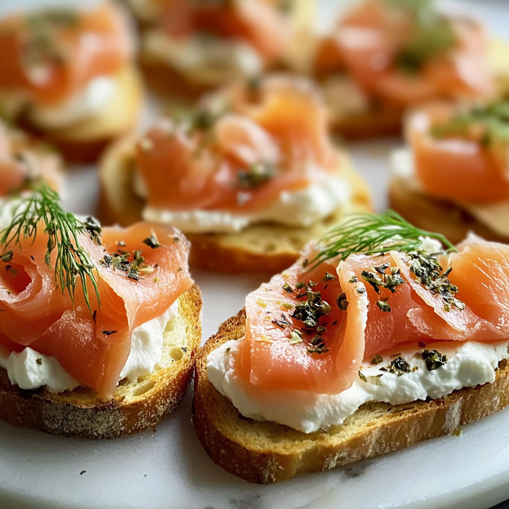 Smoked Salmon Crostini