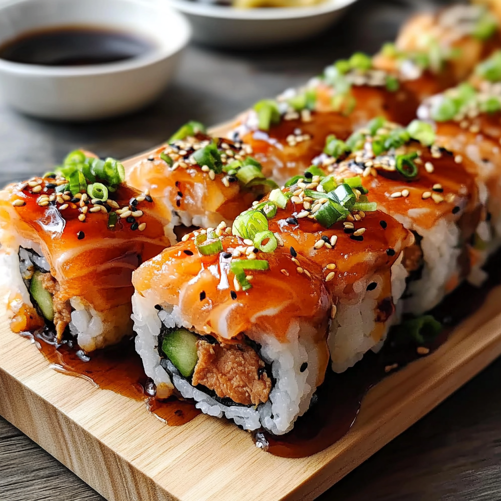 Spicy Salmon Sushi Bake